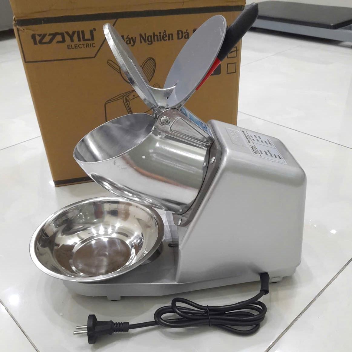 Máy Bào Đá Yily 2 Dao Inox. Máy Xay Nghiền Đá