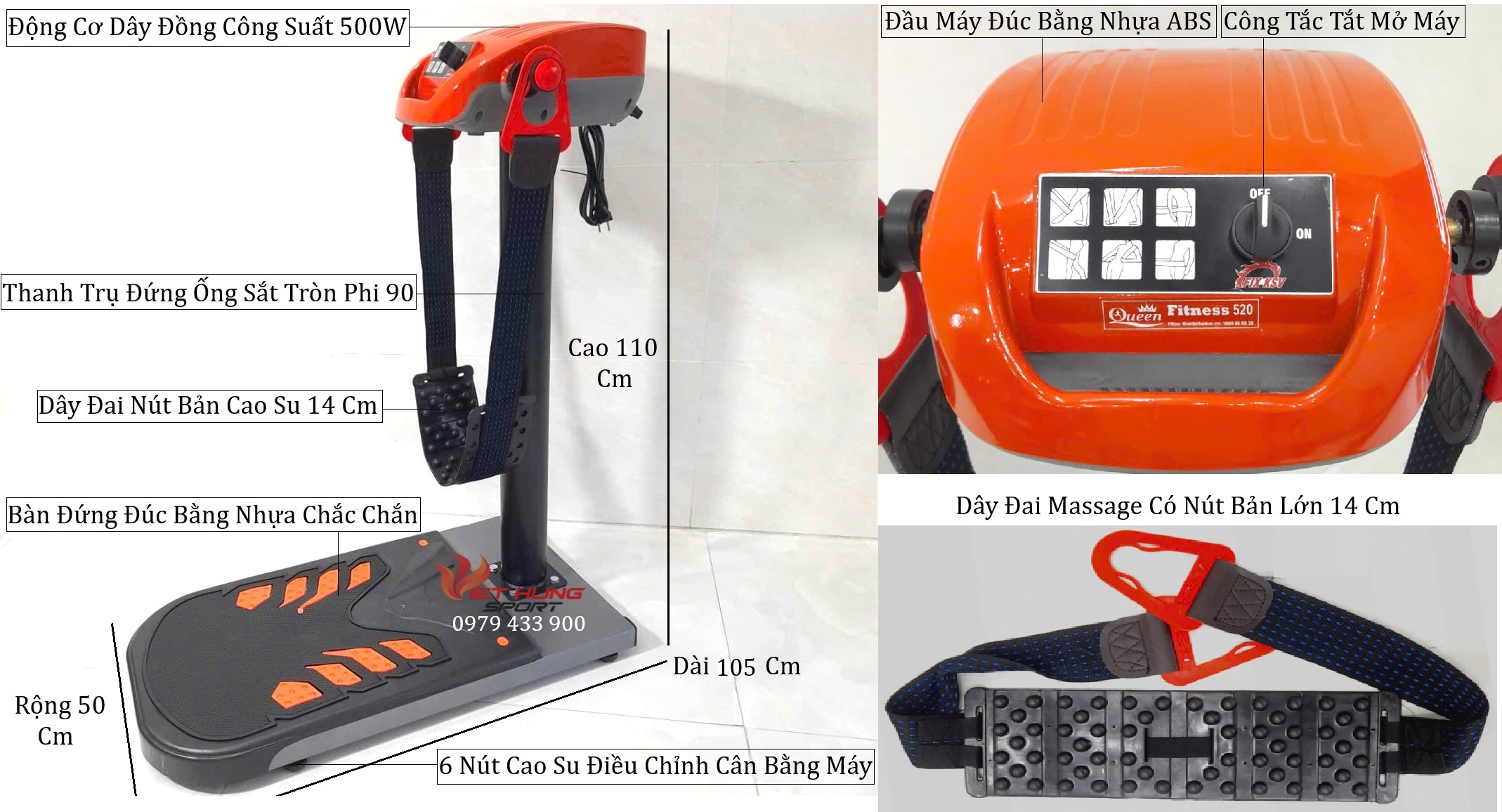 máy rung đứng fitness 520