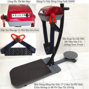Máy Rung Giảm Mỡ Bụng Đứng M140 Mẫu 2026: 300W Có Xoay Eo